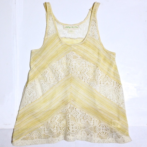 Anthropologie Staring at Stars Boho Lace Tank Top - Picture 7 of 8